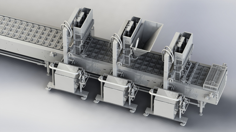 Custom conveyor filling line