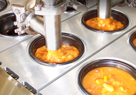 Filled tray of egg cups